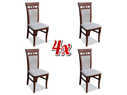 Suite Armchair new 4x Chairs Chair Upholstery Design Lounge Kitchen Seat Dining room