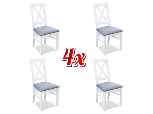 Dining room Lehn Upholstery Seat Chairs Suite Complete K22 4x Designer Chair Set