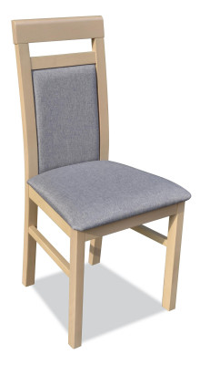 Group Chairs Suite Textile Fabric Wood Upholstered Dining room Chairs 4x Chair