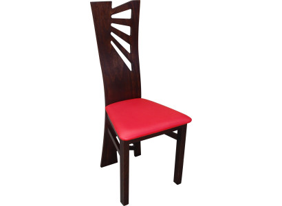 Solid wood Wood RED Chair MODERN DESIGNER Dining room CHAIR Kitchen Decorative