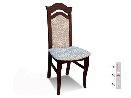 Solid wood Wood DESIGNER Dining room CHAIR Fabric Chair CLASSIC Decorative