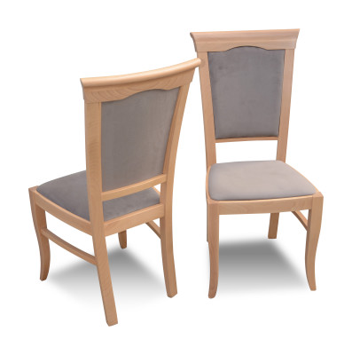 Luxury Design Upholstery Chair Chairs Seat Lehn Office Dining room Solid Wood