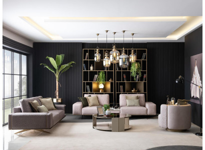 Luxury Sofa set 3+3+1 Seat Couches Set Furniture Furnishings Seat cushions