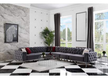 Chesterfield Corner suite Corner sofa Sofa Couch Upholstery Corner sofa Furniture