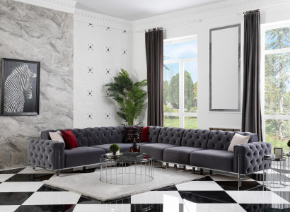 Chesterfield Corner suite Corner sofa Sofa Couch Upholstery Corner sofa Furniture