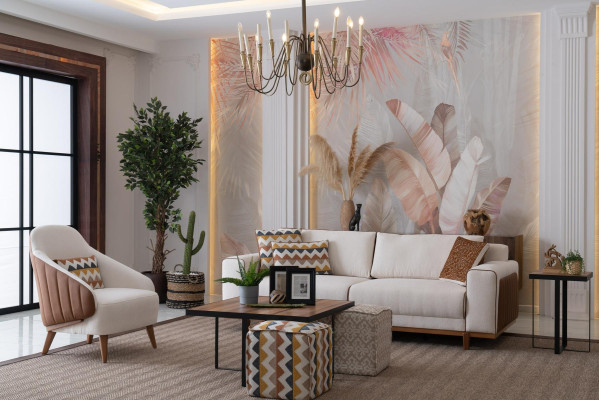 Stylish sofa set 3+2+1 seat armchair high quality furniture luxury design