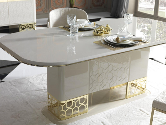 Luxury dining room set dining table with 4x armchair dining set dining set chair group