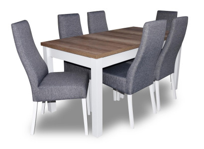 Dining set Dining table 6 x Chair Set Set Suite Table Dining set Dining set 7 pieces