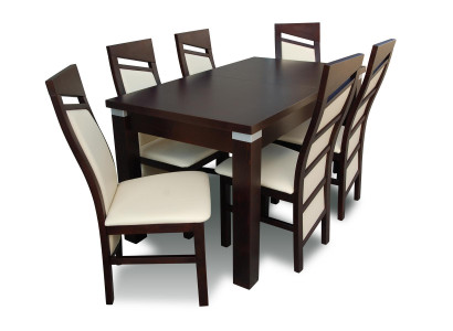 Dining set Dining table 6 x Chair Set Set Suite Table Armchair Dining set 7 pieces.