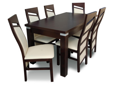 Dining set Dining table 6 x Chair Set Set Suite Table Armchair Dining set 7 pieces.