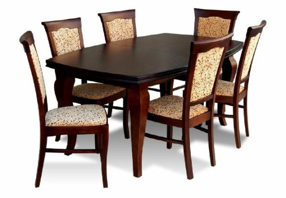 Dining table + 6x Chairs Chair Dining room Set Dining set Modern Table Tables new Z11