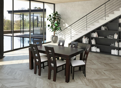 Classic Dining room Furniture Dining set Armchair Table Group 7-piece set Classic