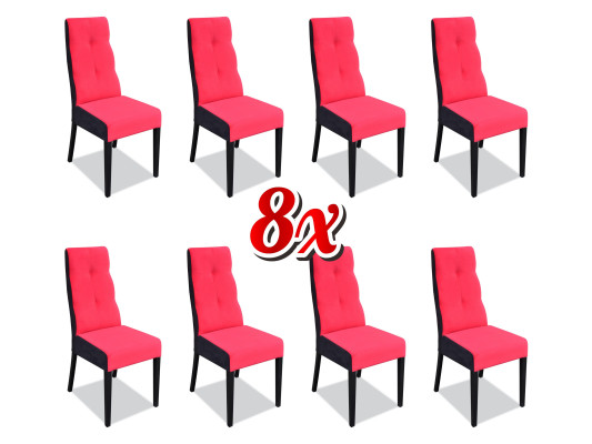 Designer Chairs Suite Complete K63 Chair Set Dining room Lehn Upholstery Seat 8x