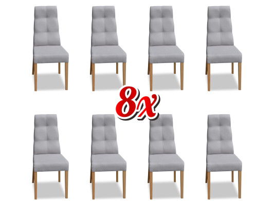 Designer Chairs Suite Complete K63 Chair Set Dining room Lehn Upholstery Seat 8x