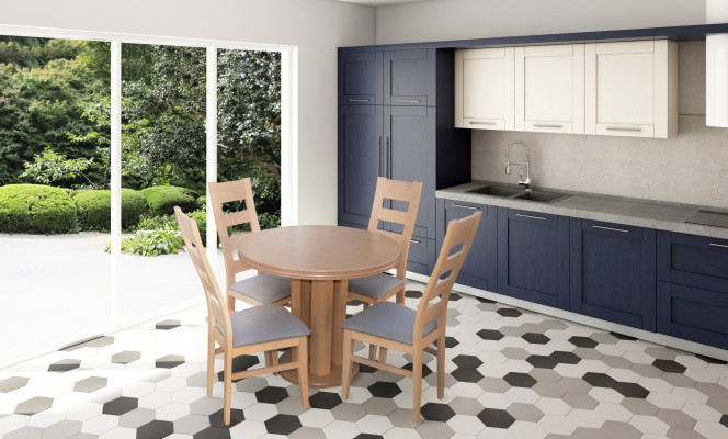Designer Table + 4 Chairs Sets Complete Living room Decor Dining room
