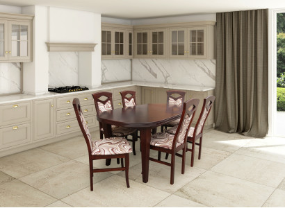 Classic Dining room Suite wooden table with 6 chairs Chair Design