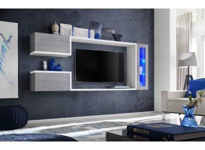 Wall unit Suite Designer Furniture Wall cabinet Modern Wood Shelves new