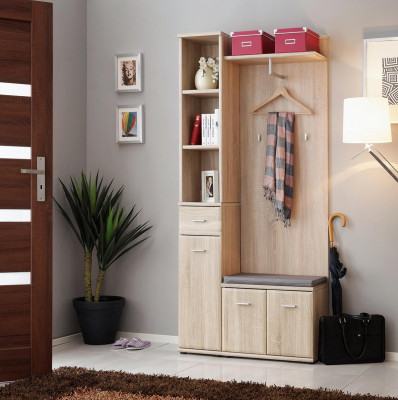 Hallway wardrobe Wardrobe Clothes stand Wood Modern Furniture Coat rack Hallway