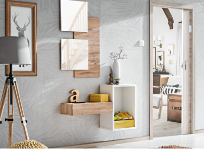 Design Set 4pcs Furnishings Hall Modern Design Wall Shelf new Furniture