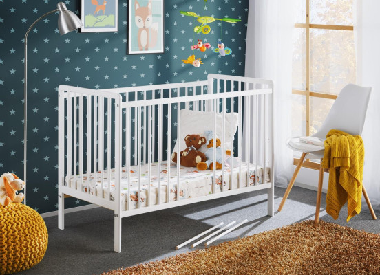 Baby bed Bedroom Childrens bed Furniture Childrens room Designer White Furniture new