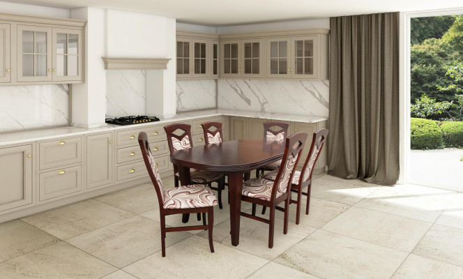 Modern 7-piece Dining room Suite Set Classic r Table 6x Chairs Chair Groups