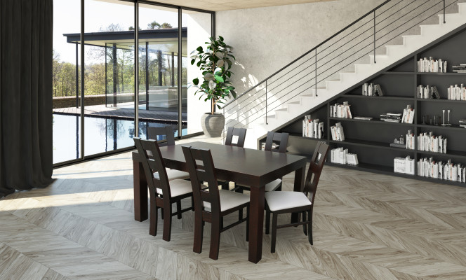 Designer Table + 6 Chairs Decor Sets Complete Living room Dining room