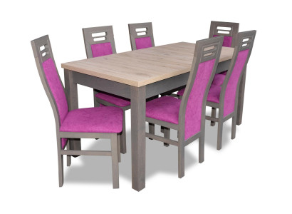 Dining table Table Wood Dining room Suite 6x Chair Set Chairs Modern Furniture Groups