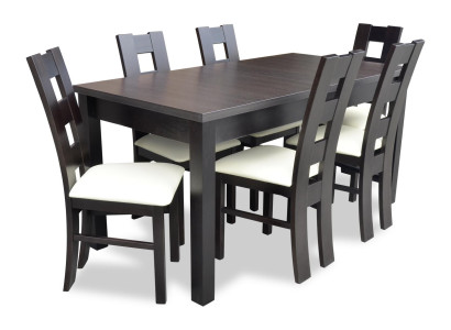 Dining room Design Furniture Chair group Table 6 Lehn Chairs Set Suite new 7 pieces.