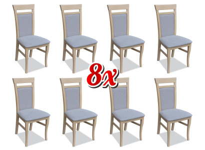 Upholstered Chair Seat Armchair Set Kitchen Chairs Veranda Chair 8x Dining room Solid new