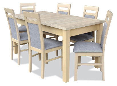 Dining room set dining table 6x chair suite table group 7 pieces. Complete set of furniture