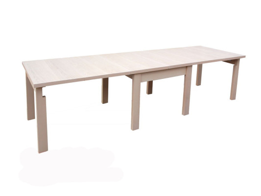 Table Dining table Wooden table XXL Conference table 90x150cm Extendable 150x390cm