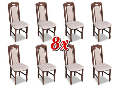 Suite Chair 8x Dining room Upholstered Chair Lounge Club Textile Chairs Kitchen Set new