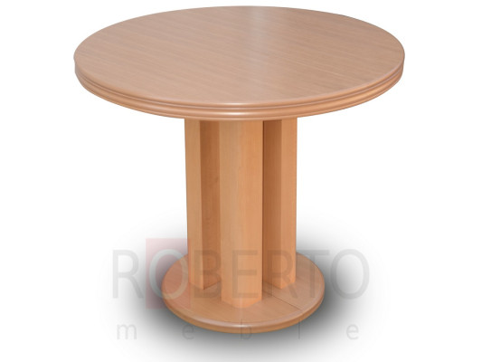 Round Table Round Tables Dining room Living room Wood Extendable until