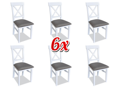 Upholstery Chair Set Group Chairs Dining set Suite 6xGroups Textile Armchair Kitchen