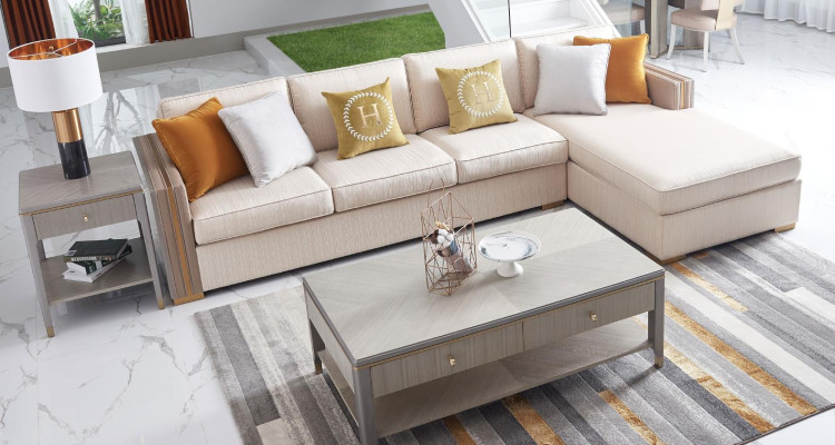 Corner sofa Textile Corner Living landscape Design Sofa Couch Italy Couches