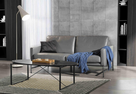 Luxury Designer Seat Suite Sofa Couch Upholstery Set Leather 2+1+1 Couches