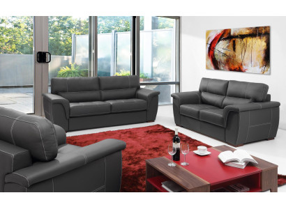 Leather Design Couch Upholstery Seat Suite Sofa 2+1+1 Leather Sofas new