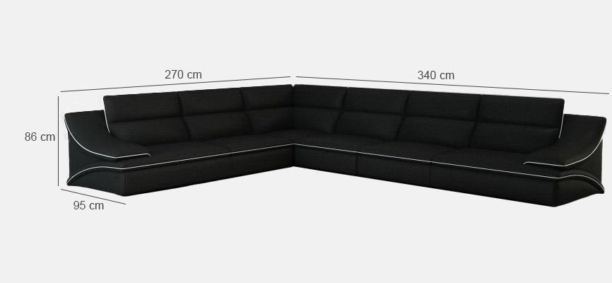 Corner sofa Upholstery Suite Couch Sofa Living landscape Seat Corner Textile Leather