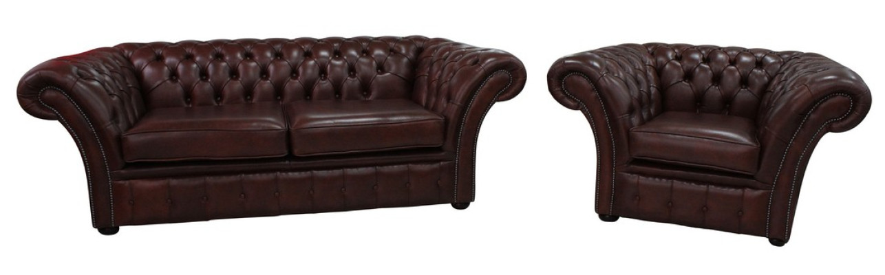 Chesterfield Couch Upholstery Seat Sofa set Sofa Couch Suite 2+1
