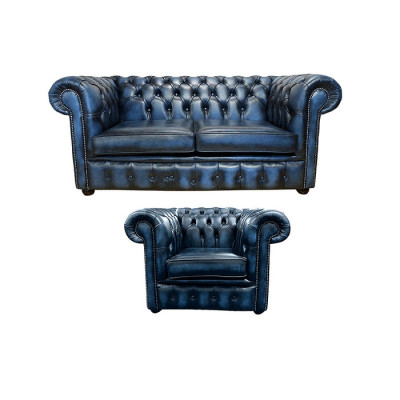 Chesterfield Sofa Couch Upholstery Leather Decor Textile Sofa set 2+1 Upholstery