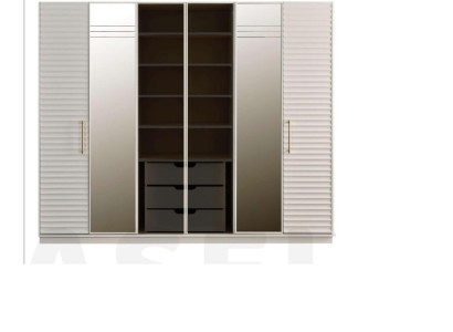 Designer Wardrobe with Mirror Bedroom Luxury Furniture Wardrobe