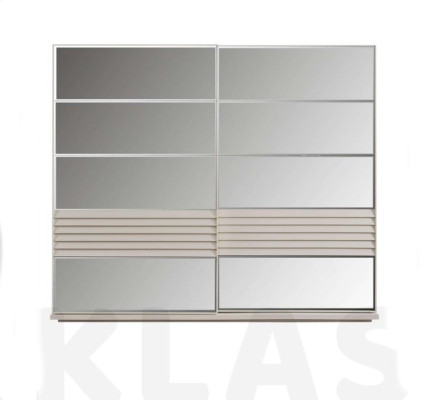 Designer Gray Wardrobe Wooden Cabinet Bedroom Luxury Cabinets