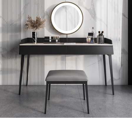 Modern black dressing table wooden chest of drawers designer cosmetic table new