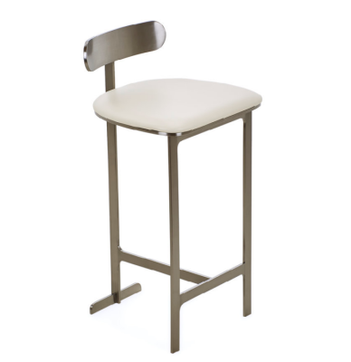 White Bar Chair Lounge Furniture Upholstery Single Seater Modern Dining room Seater