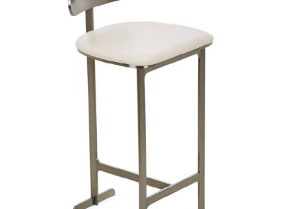 White Bar Chair Lounge Furniture Upholstery Single Seater Modern Dining room Seater