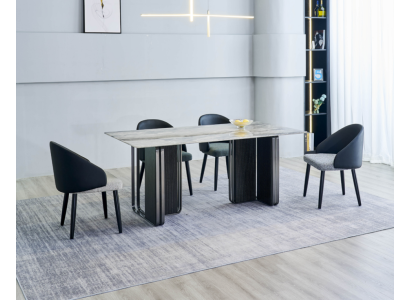Rectangular Dining room Table 4x Chairs Modern Dining room set 5pcs new