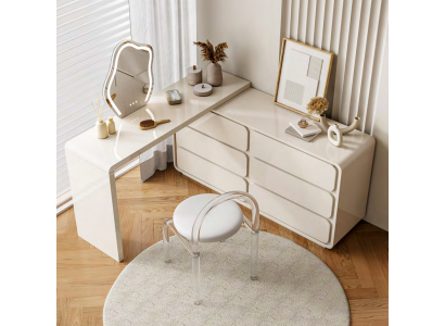 White Dressing table Modern dressing table Corner dressing table drawers