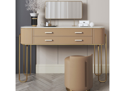 Brown dressing table designer dressing table with drawers luxury furniture