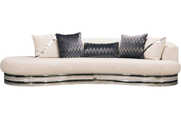 Three Seater Couch Sofa 3 Seater Upholstered Sofa Fabric Sofa Modern White