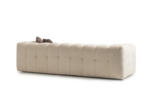 Couch Luxury Three Seater Sofa 3 Seater Fabric Sofa Upholstered Sofa Fabric White